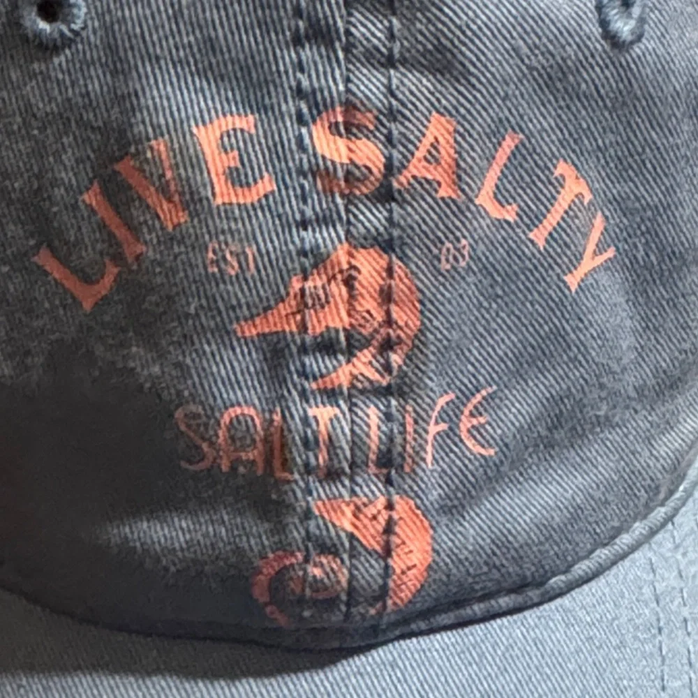 Salt Life baby blue  Cap with Coral Design